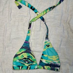 Roxy Halter Tie Swimsuit Top